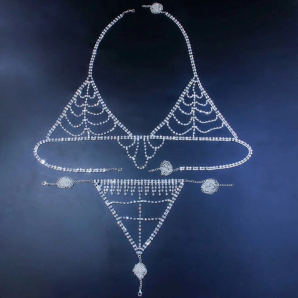 La Belle Fantastique Sexy Brilliant Body Chain (2 Piece Set)