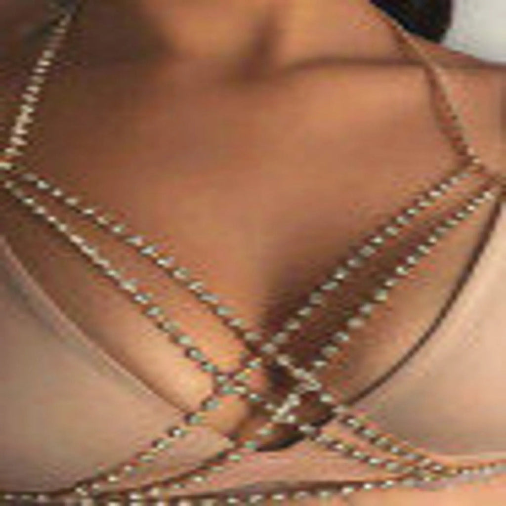 La Belle Fantastique Fashion Rhinestone Bra Chain