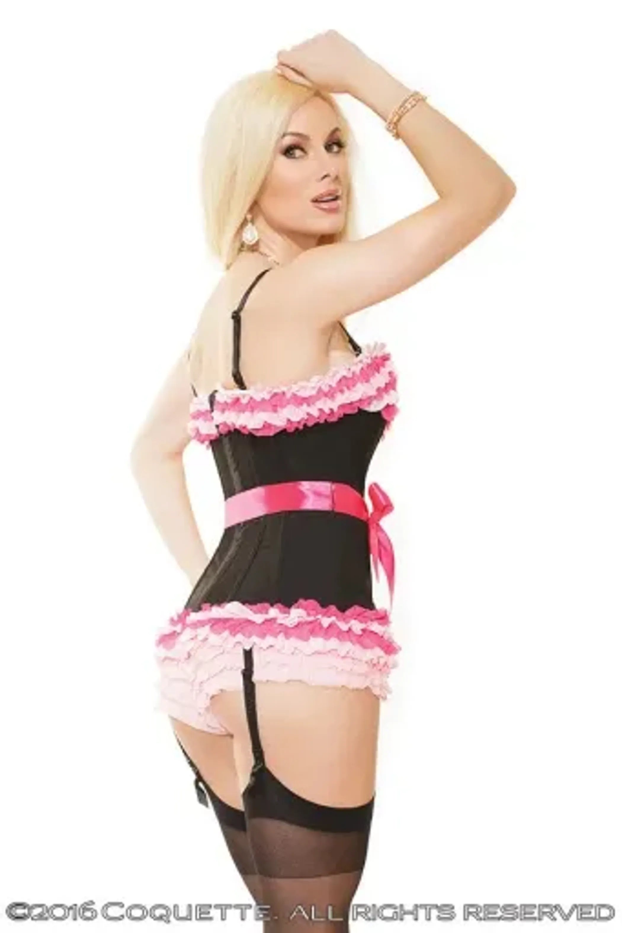 Coquette Corset - Color: Black | Pack Of: 1 | Style: Clothing
