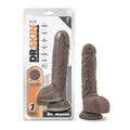 DR SKIN DR MASON 9IN DILDO W/ SUCTION CHOCOLATE