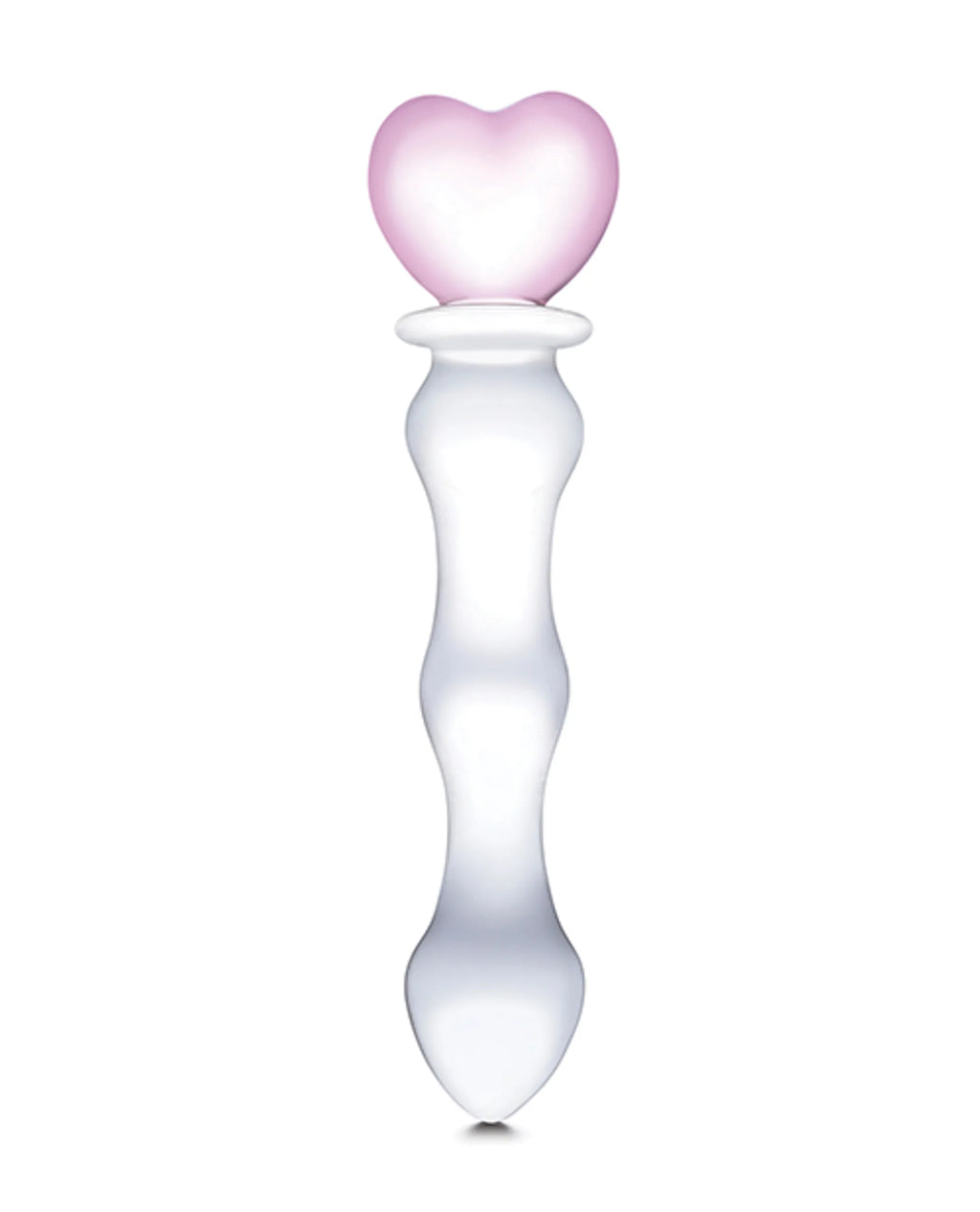 GLAS 8 SWEETHEART GLASS DILDO "
