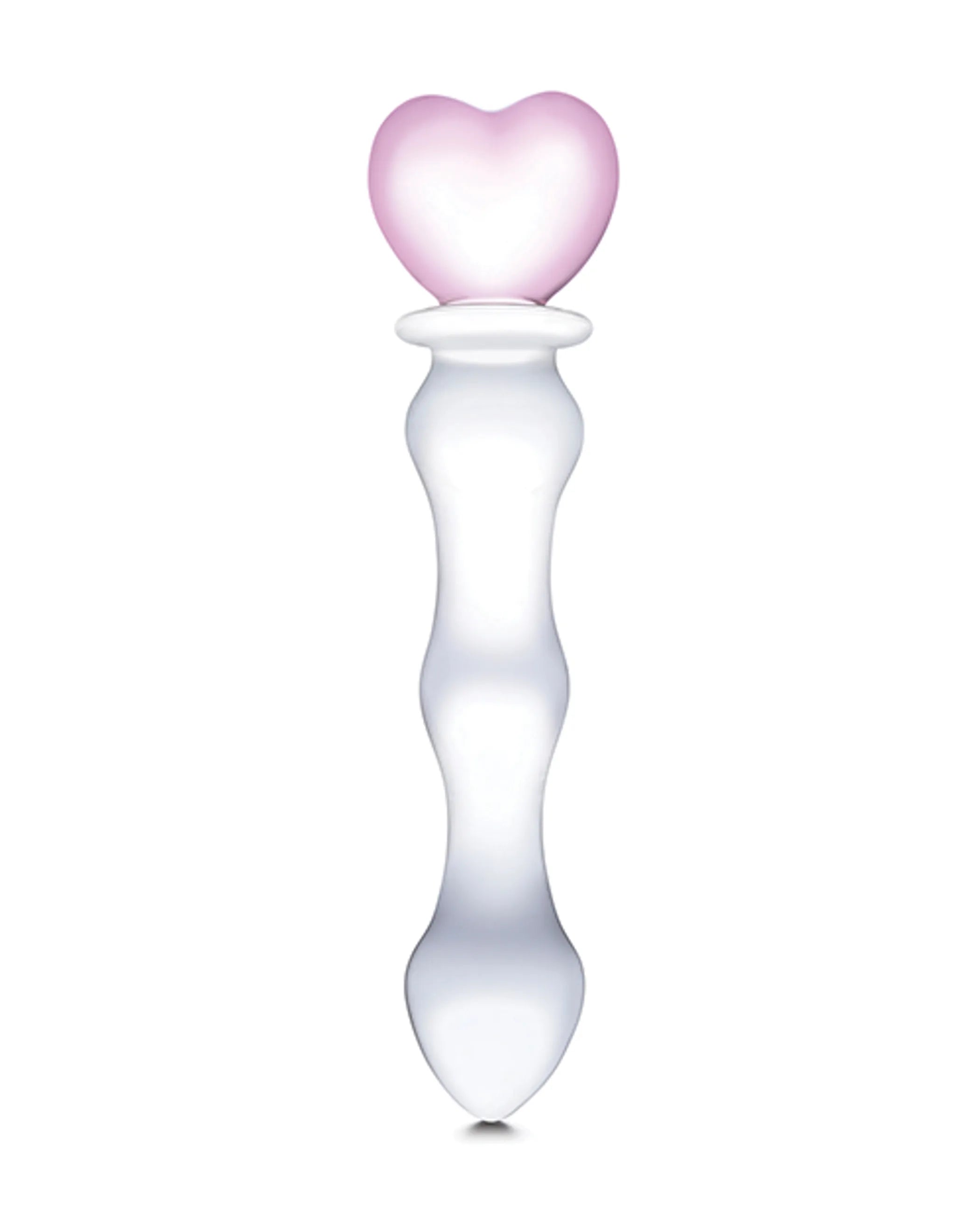 GLAS 8 SWEETHEART GLASS DILDO "