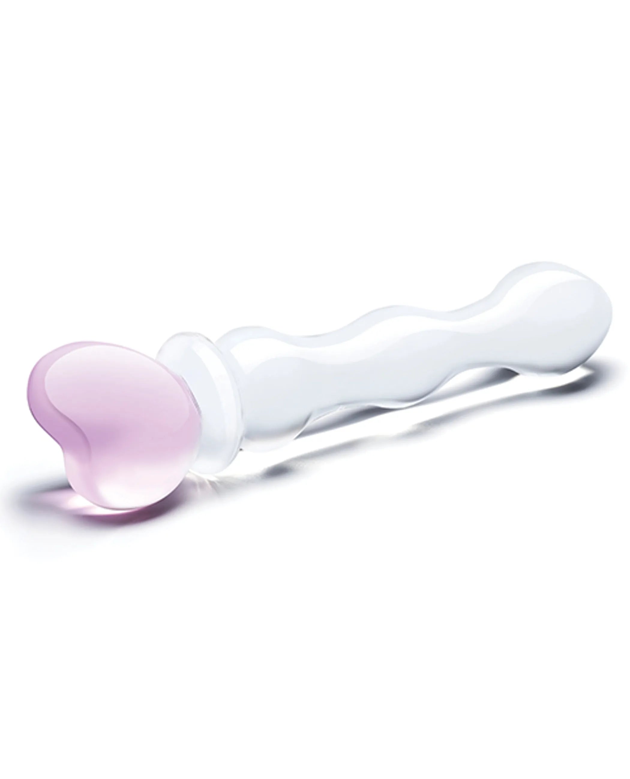 GLAS 8 SWEETHEART GLASS DILDO "
