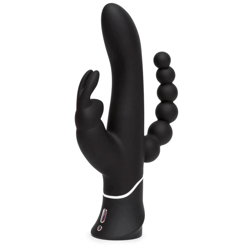 HAPPY RABBIT TRIPLE CURVE RECHARGEABLE RABBIT BLACK