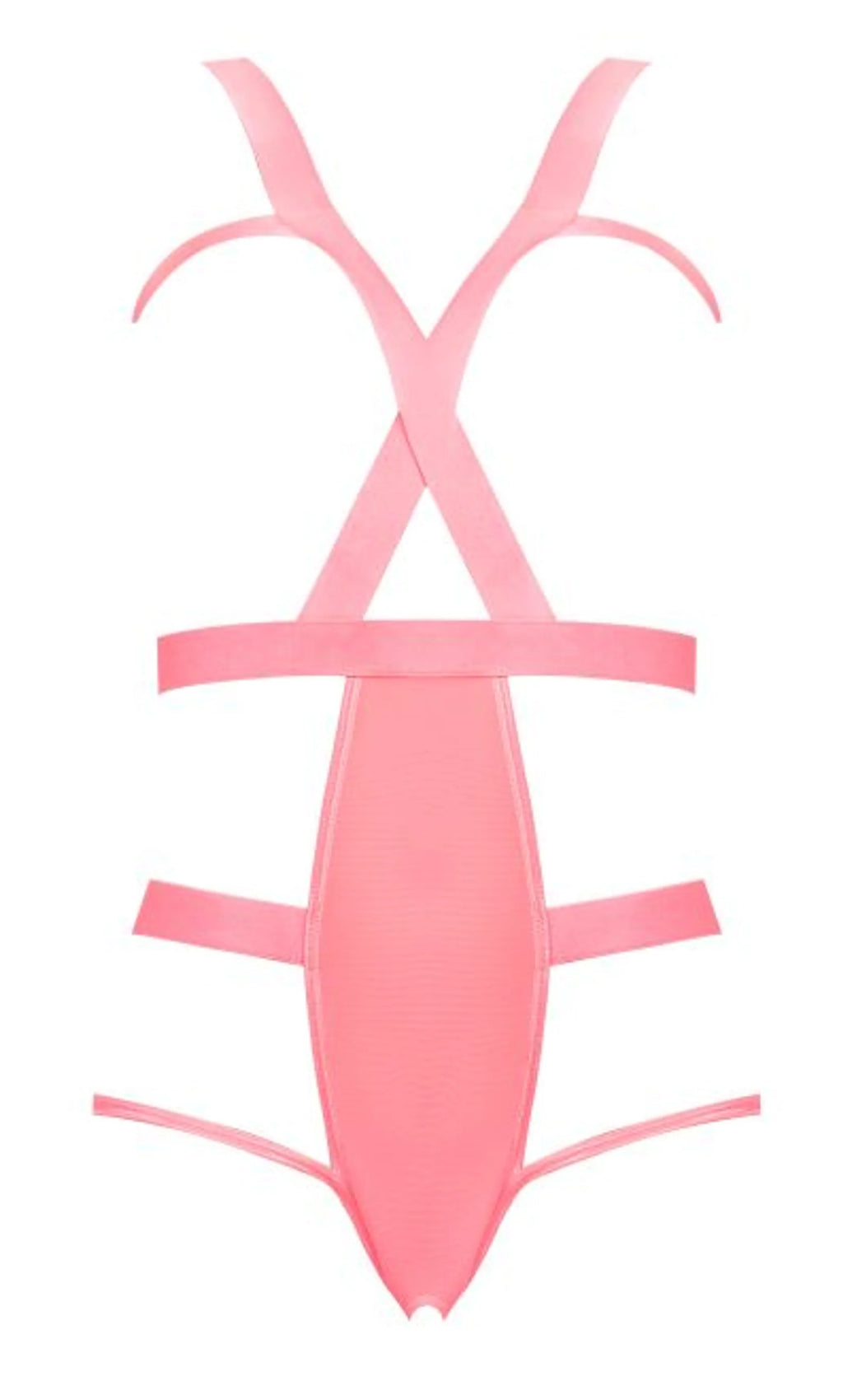FOREVER MESH CUPLESS STRAP TEDDY CORAL 2XL