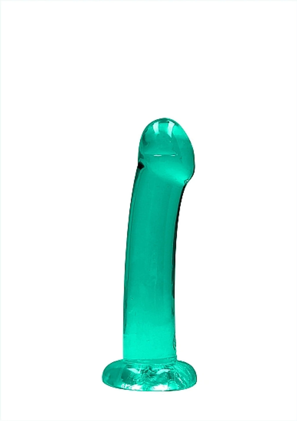 REALROCK NON REALISTIC DILDO W SUCTION CUP 6.7IN TURQUOISE