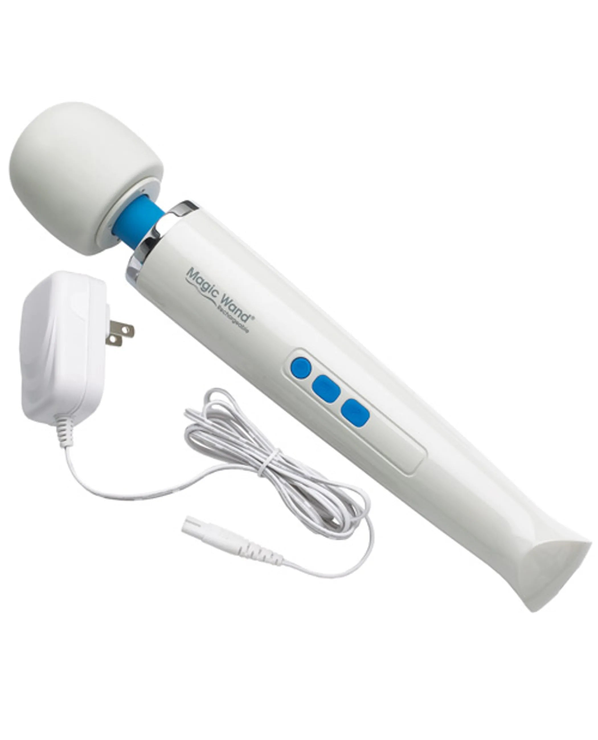 Magic Wand Rechargeable Massager. Cordless rechargeable. Long-lasting battery. Size: 13" length | 2.25" head diameter. Vyxins.com